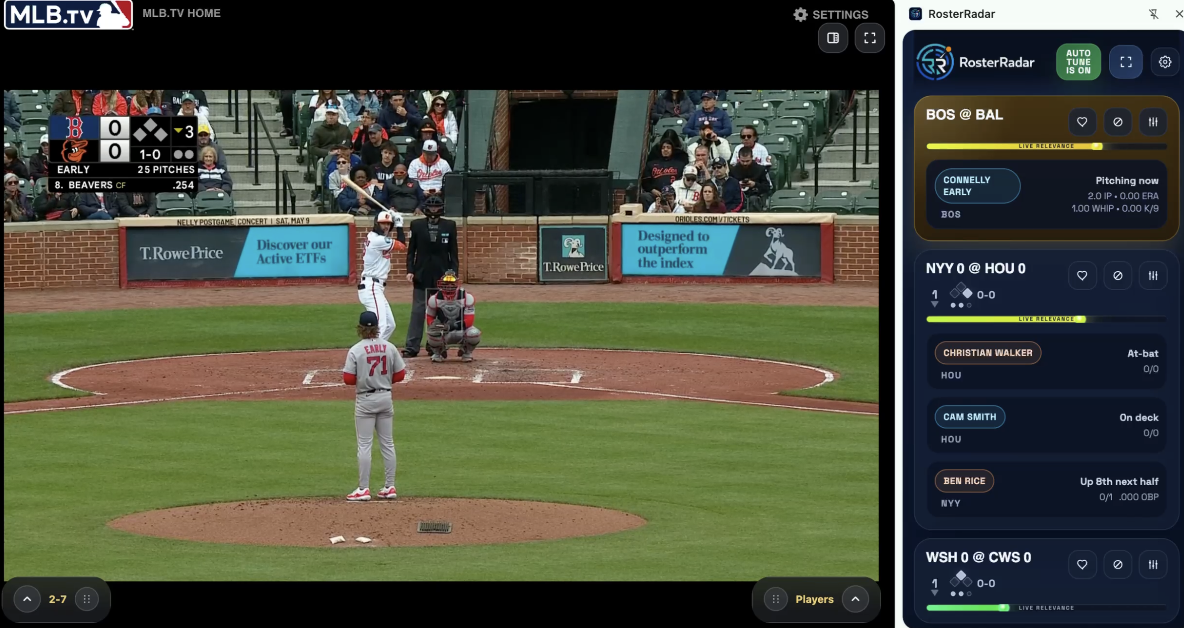 BOS @ BAL with Connelly Early pitching